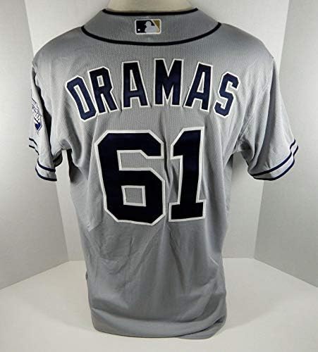 2012 San Diego Padres Juan Oramas 61 Játék Kiadott Szürke Jersey - Játék Használt MLB Mezek