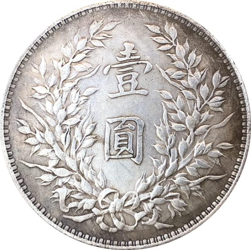 Régi Érméket Antik Ezüst Dollárt Három Éve A Kínai Köztársaság Egy Jüan Kézműves Gyűjtemény