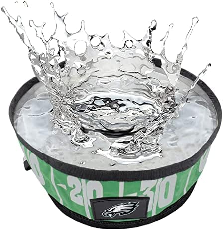 NFL Philadelphia Eagles Háziállatok Első Összecsukható Kutya Utazási Tál, Étel, Víz, Tál Kutyák számára, Legjobb Hordozható