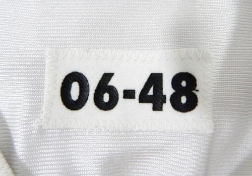 2006-ban a San Francisco 49ers B. Harris 63 Játék Kiadott Fehér Jersey 60 S P 48 56 - Aláíratlan NFL Játék Használt Mezek