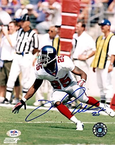 Will Allen dedikált, aláírt 8x10 fotó NFL New York Giants PSA COA