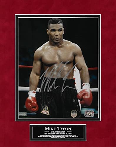 Mike Tyson Autogramot Fotó Álló Gyűrű 11×14 - Dedikált Boksz Fotók