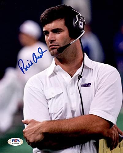 Bill Ard dedikált, aláírt 8x10 fotó NFL New York Giants PSA COA