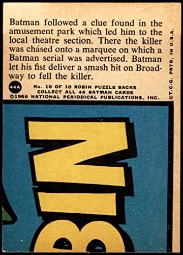 1966 Topps 44 Batman a Broadway-n (Kártya) VG/EX