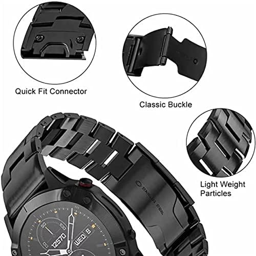 DJDLFA Quick Fit Titán Ötvözet+Rozsdamentes Acél Watchband A Garmin Fenix 7X 7/6 6X 5X Pro Plusz Heveder Zenekar MARQ/Enduro