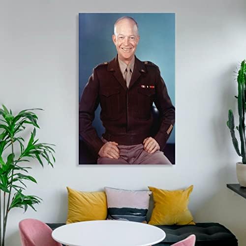 Eisenhower Portré Poszter, Inspiráló, Politikus, Híres Art Plakátok Wall Art Festmények Vászon Fali Dekoráció lakberendezés