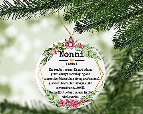 WolfeDesignPDD Nonni Főnév Dísz, - Karácsonyi Dísz a Nonni - anyák Napja Dísz - Nonni Ajándékok - Nonni Meghatározás - Emlék