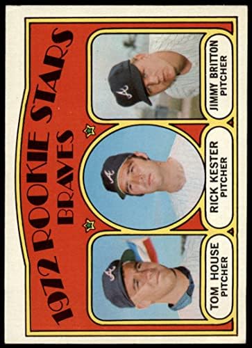 1972 Topps 351 Bátrabbak Újoncok Tom Ház/Jimmy Britton/Rick Kester Atlanta Braves (Baseball Kártya) EX Bátrabbak