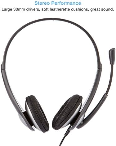 Cyber Akusztika Sztereó Fülhallgató, 3.5 mm sztereó & Y-adapter külön Fejhallgató & Mikrofon Csatlakozás, K12 Iskolában Tantermi